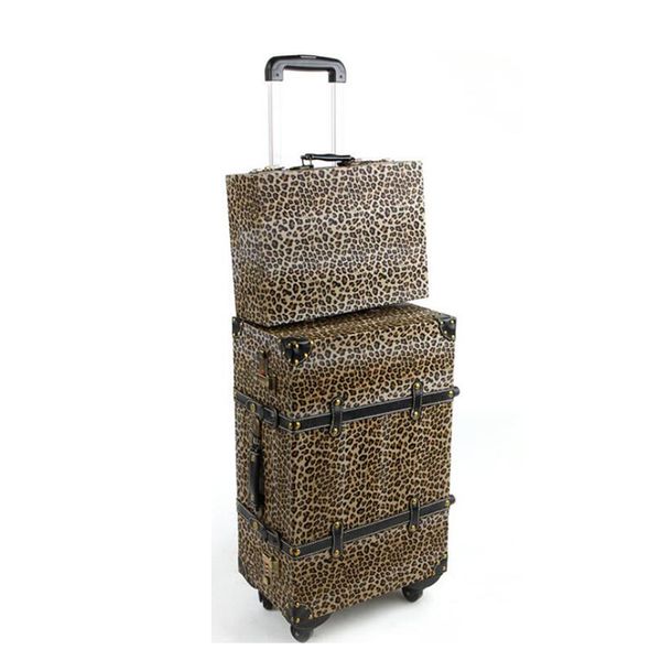 carrylove 20"24"26" inch women leopard vintage rolling luggage set trolley bag spinner suitcase set
carrylove 20"24"26" inch women leopard vintage rolling luggage set trolley bag spinner suitcase set