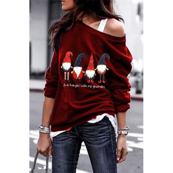 sweatshirt women one shoulder hoodie plus size casual christmas print long sleeves pullover autumn winter loose sweatshirts, Black
sweatshirt women one shoulder hoodie plus size casual christmas print long sleeves pullover autumn winter loose sweatshirts, Black