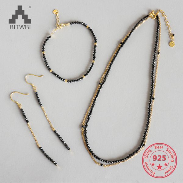 s925 silver fashion black spinel clavicle necklace bracelet earrings jewelry set chain accessories party gift
s925 silver fashion black spinel clavicle necklace bracelet earrings jewelry set chain accessories party gift
