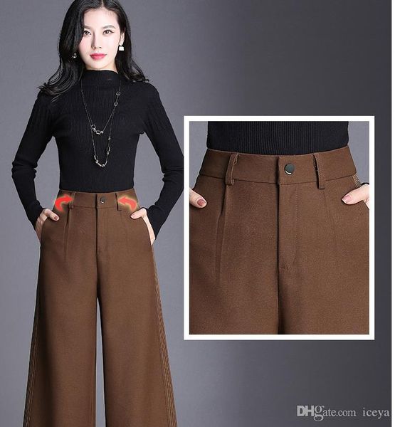 the drape of new fund of 2019 autumn winters cloth wide-legged pants more female trousers loose feet pants casual pants straight trousers, Black;white
the drape of new fund of 2019 autumn winters cloth wide-legged pants more female trousers loose feet pants casual pants straight trousers, Black;white