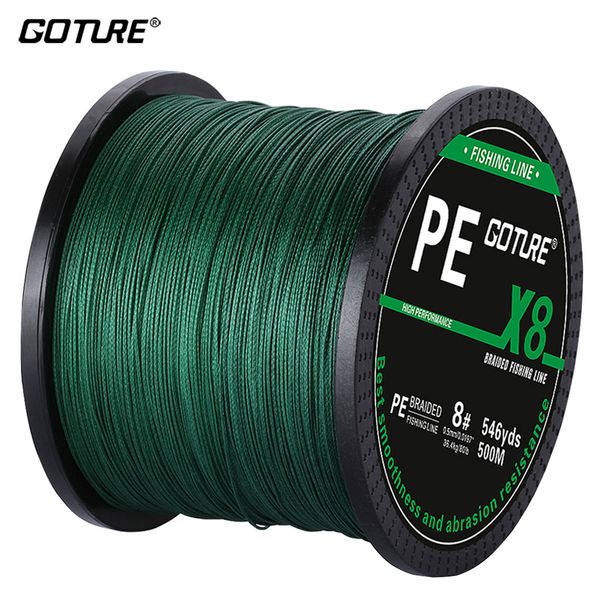 goture 8 strands pe braided fishing line 500m multifilament super strong japan line wire cord rope carp fishing accessories
goture 8 strands pe braided fishing line 500m multifilament super strong japan line wire cord rope carp fishing accessories