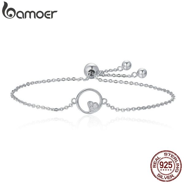 bamoer genuine 925 sterling silver sweetheart heart in circle chain bracelets for women luxury authentic silver jewelry scb020, Golden;silver
bamoer genuine 925 sterling silver sweetheart heart in circle chain bracelets for women luxury authentic silver jewelry scb020, Golden;silver