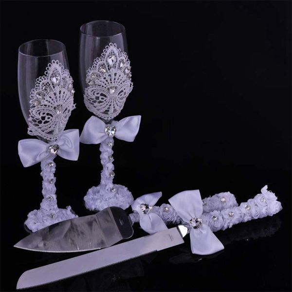 1 pair wedding bridal shower gift wedding lace champagne toasting glasses set lace wedding wine cup +lace cake knife dinnerware sets
1 pair wedding bridal shower gift wedding lace champagne toasting glasses set lace wedding wine cup +lace cake knife dinnerware sets