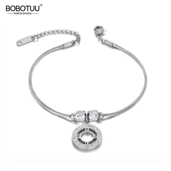 bobotuu bohemia trendy cz crystal roman numerals charm bracelets jewelry for women rose gold stainless steel bracelet bb19097, Golden;silver
bobotuu bohemia trendy cz crystal roman numerals charm bracelets jewelry for women rose gold stainless steel bracelet bb19097, Golden;silver