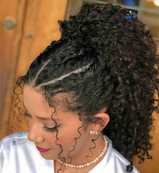 ponytail human hair machine remy kinky curly european ponytail hairstyles 160g 100% natural hair clip in extensions, Black
ponytail human hair machine remy kinky curly european ponytail hairstyles 160g 100% natural hair clip in extensions, Black