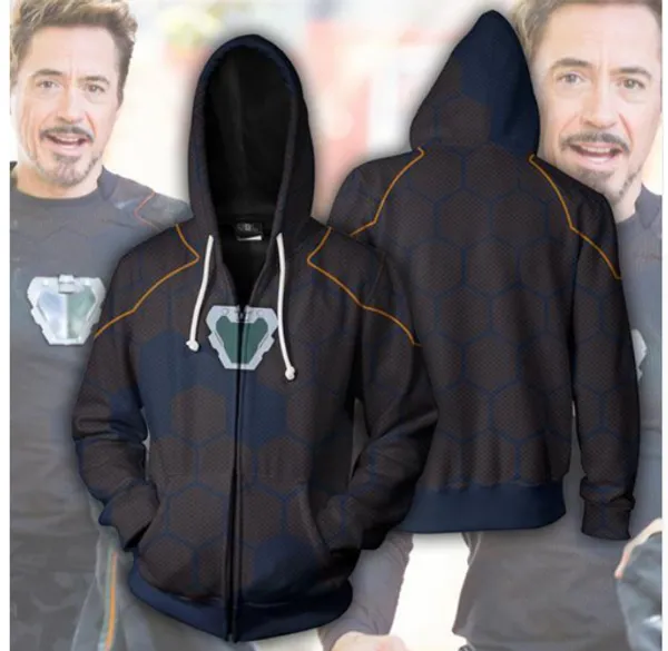 

2019 new marvel avengers endgame quantum realm war 3d printed iron man captain america hoodies women men pullovers a361, Black