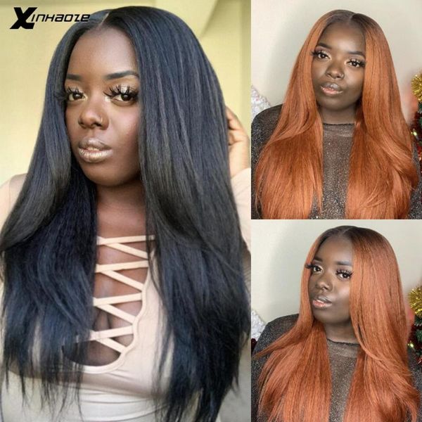 13x6 deep part kinky straight lace front ombre orange human hair wigs baby hair remy pre plucked kinky 13x4 lace front wig, Black;brown
13x6 deep part kinky straight lace front ombre orange human hair wigs baby hair remy pre plucked kinky 13x4 lace front wig, Black;brown