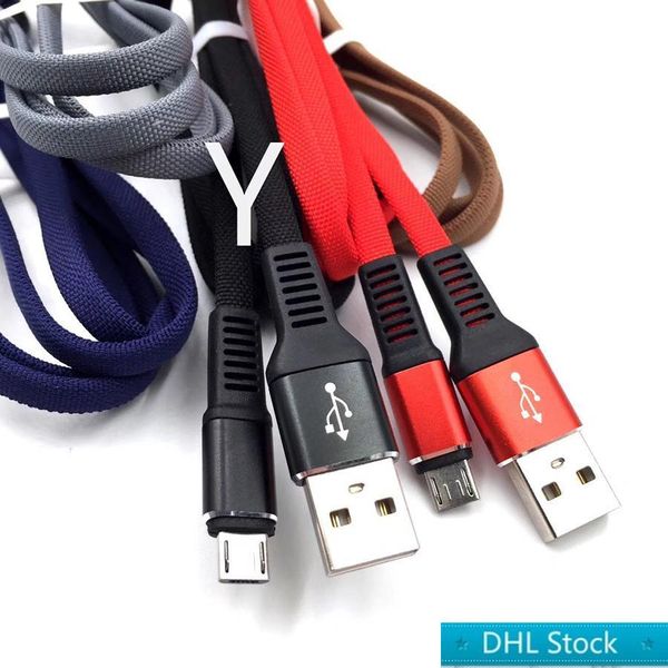 dhl stock charge cable 1m 3ft 2.4a fast charge cotton flat wire sync usb data cable metal head charge cord for samsung note 10 huawei
dhl stock charge cable 1m 3ft 2.4a fast charge cotton flat wire sync usb data cable metal head charge cord for samsung note 10 huawei
