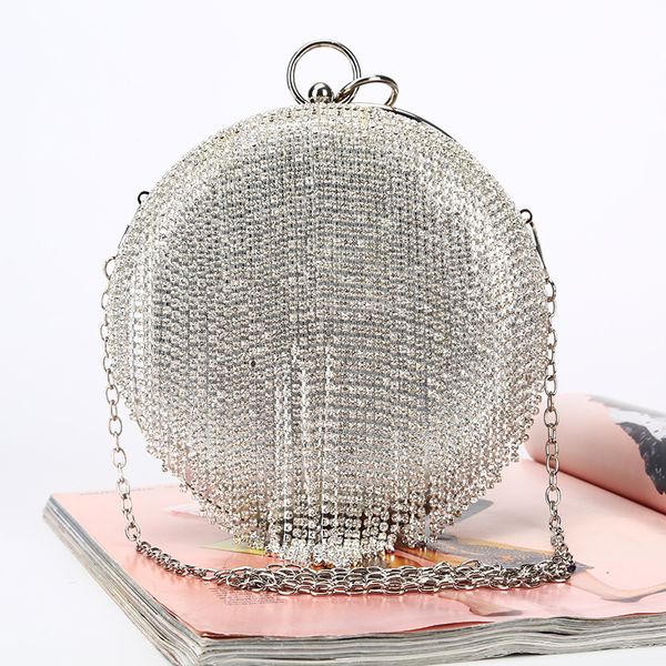 rhinestone tassels ring totes bag women vintage circular shoulder bag purse fashion bridemaid party wedding chain evening bags
rhinestone tassels ring totes bag women vintage circular shoulder bag purse fashion bridemaid party wedding chain evening bags