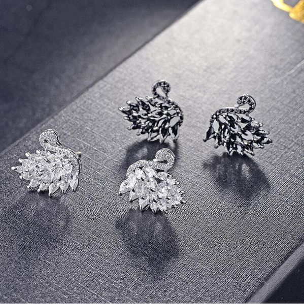lzx new design crystal swan earring white/black gold color cubic zirconia stone stud earrings for women fashion jewelry, Golden
lzx new design crystal swan earring white/black gold color cubic zirconia stone stud earrings for women fashion jewelry, Golden