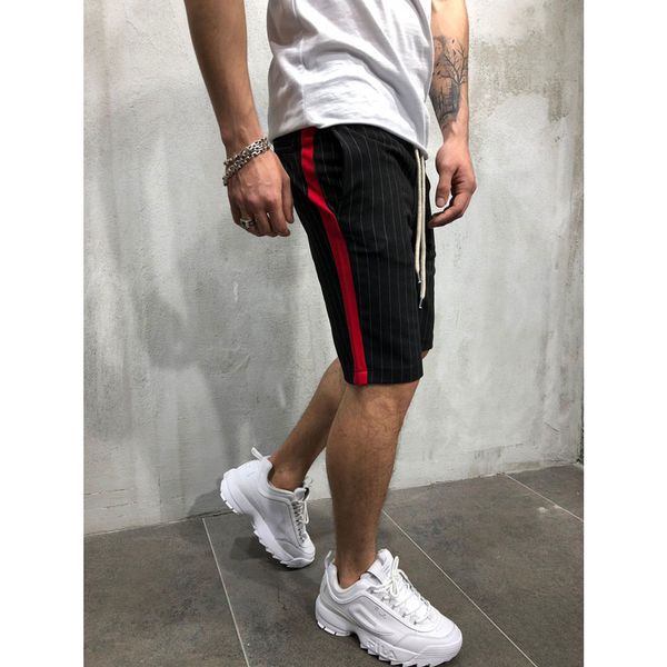running shorts summer mens gym cotton plus size sport fitness pockets workout training sports wear striped capri trousers, Black;blue
running shorts summer mens gym cotton plus size sport fitness pockets workout training sports wear striped capri trousers, Black;blue