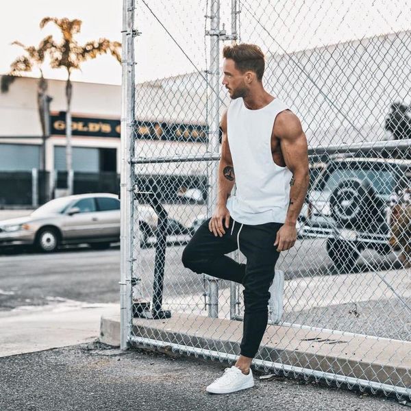 new fitness breathable and quick-drying sleeveless men' gym vertical vest round neck cotton vest men sportswear undershirt, White;black
new fitness breathable and quick-drying sleeveless men' gym vertical vest round neck cotton vest men sportswear undershirt, White;black
