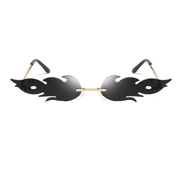fire flame sunglasses women men rimless wave sun glasses new 2020 fashion eyewear luxury trending narrow sunglasses streetwear, White;black
fire flame sunglasses women men rimless wave sun glasses new 2020 fashion eyewear luxury trending narrow sunglasses streetwear, White;black