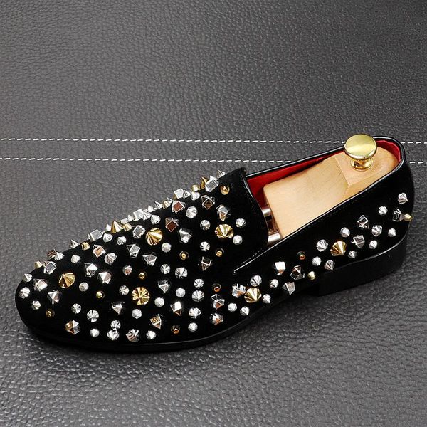 cuddlyiipanda men fashion punk style loafers spring summer autumn rivets smoking slippers male youth trending leisure sneakers, Black
cuddlyiipanda men fashion punk style loafers spring summer autumn rivets smoking slippers male youth trending leisure sneakers, Black