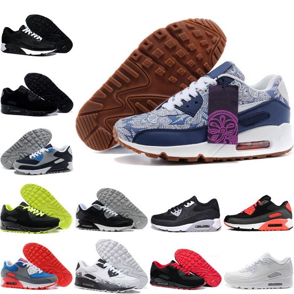 selling classic 90 men women running shoes black red white sports trainer air cushion surface breathable sports shoes 40-45
selling classic 90 men women running shoes black red white sports trainer air cushion surface breathable sports shoes 40-45