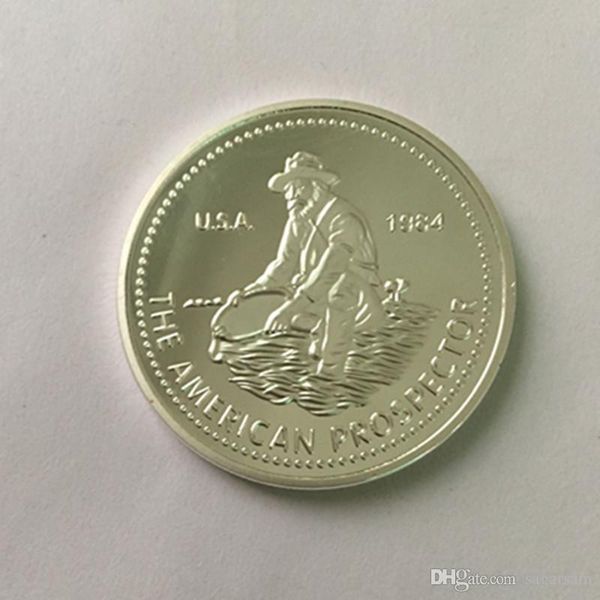 50 pcs the american explorer 1984 engelhard coin american prospector badge silver plated 40 mm souvenir coin gift
50 pcs the american explorer 1984 engelhard coin american prospector badge silver plated 40 mm souvenir coin gift