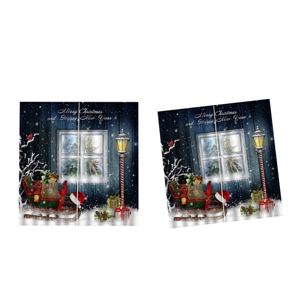 2x christmas decorative window curtain for christmas home kitchen decoration, 55'' x 39'', christmas gift car & snowflak
2x christmas decorative window curtain for christmas home kitchen decoration, 55'' x 39'', christmas gift car & snowflak