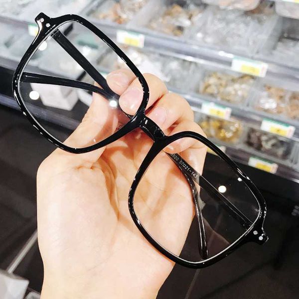 retro computer spectacles clear glasses frame women men transparent lens myopia optical eyeglasses oversized square frames, Black
retro computer spectacles clear glasses frame women men transparent lens myopia optical eyeglasses oversized square frames, Black