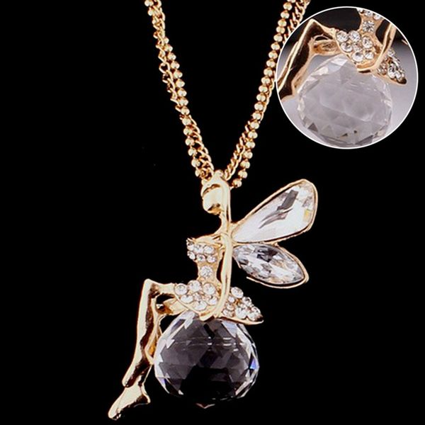 crystal ball pendant angel fairy wing fashion sweat chain necklace fashion jewelry quality party drop shipping office girl, Silver
crystal ball pendant angel fairy wing fashion sweat chain necklace fashion jewelry quality party drop shipping office girl, Silver