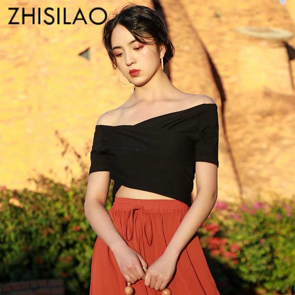 off shoulder crop summer 2020 women tank female cotton solid slim club short sleeve tank camis top, White
off shoulder crop summer 2020 women tank female cotton solid slim club short sleeve tank camis top, White