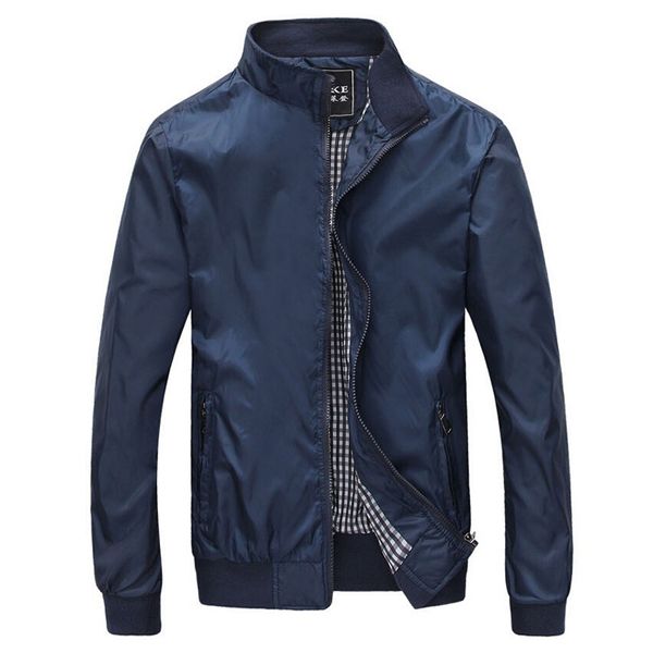 windbreaker jacket men spring autumn business casual fashion stand collar thin jackets men's college bomber jacket hommes coats, Black;brown
windbreaker jacket men spring autumn business casual fashion stand collar thin jackets men's college bomber jacket hommes coats, Black;brown
