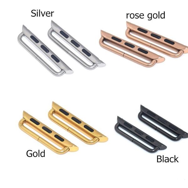 1pair 2pcs watch band adapters connectors for apple watch 4/3/2/1 band accessories wrist strap stainless steel screw metal 38 40 42 44mm
1pair 2pcs watch band adapters connectors for apple watch 4/3/2/1 band accessories wrist strap stainless steel screw metal 38 40 42 44mm