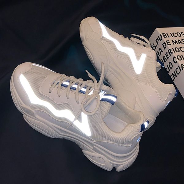 women chunky sneakers 2020 reflection platform shoes tenis feminino women shoes comfortable ladies trainers plus size 35-44 y200424, Black
women chunky sneakers 2020 reflection platform shoes tenis feminino women shoes comfortable ladies trainers plus size 35-44 y200424, Black