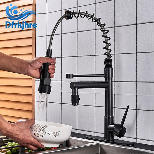 blackend spring kitchen faucet pull out side sprayer dual spout single handle mixer tap sink faucet 360 rotation kitchen faucets
blackend spring kitchen faucet pull out side sprayer dual spout single handle mixer tap sink faucet 360 rotation kitchen faucets
