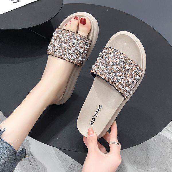 shoes woman's slippers platform glitter slides shose women fashion 2020 soft jelly flat casual rome rubber basic pu, Black
shoes woman's slippers platform glitter slides shose women fashion 2020 soft jelly flat casual rome rubber basic pu, Black