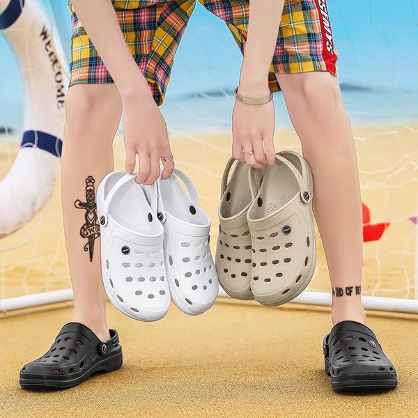 summer men's big size beach sandals quick dry male garden shoes antiskid bathroom slipper eva material casual beach shoes, Black
summer men's big size beach sandals quick dry male garden shoes antiskid bathroom slipper eva material casual beach shoes, Black
