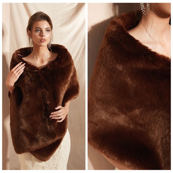 pj18098 brown fur stole bridal bolero ladies shrug faux fur shawl wedding jacket evening party fur cape feather wrap, White
pj18098 brown fur stole bridal bolero ladies shrug faux fur shawl wedding jacket evening party fur cape feather wrap, White