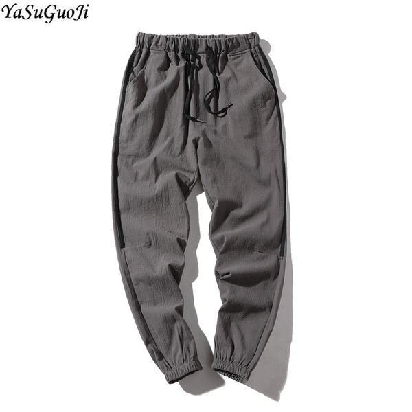 yasuguoji new 2018 summer casual linen pants men slim fit elastic waist pencil pants men mens track streetwear xxk20, Black
yasuguoji new 2018 summer casual linen pants men slim fit elastic waist pencil pants men mens track streetwear xxk20, Black