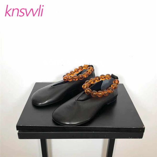 agate string bead ankle ring ballet flat shoes woman leather comfort loafers round toe soft sole shoes women zapatos de mujer, Black
agate string bead ankle ring ballet flat shoes woman leather comfort loafers round toe soft sole shoes women zapatos de mujer, Black