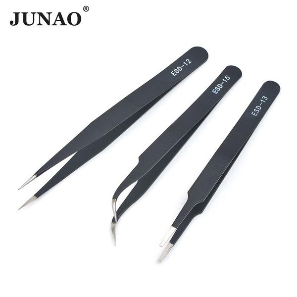 junao верхнего качества пинцет bend + straight новый нержавеющей стали промышленные антистатический пинцет крест швейные принадлежности craf, Black
junao верхнего качества пинцет bend + straight новый нержавеющей стали промышленные антистатический пинцет крест швейные принадлежности craf, Black