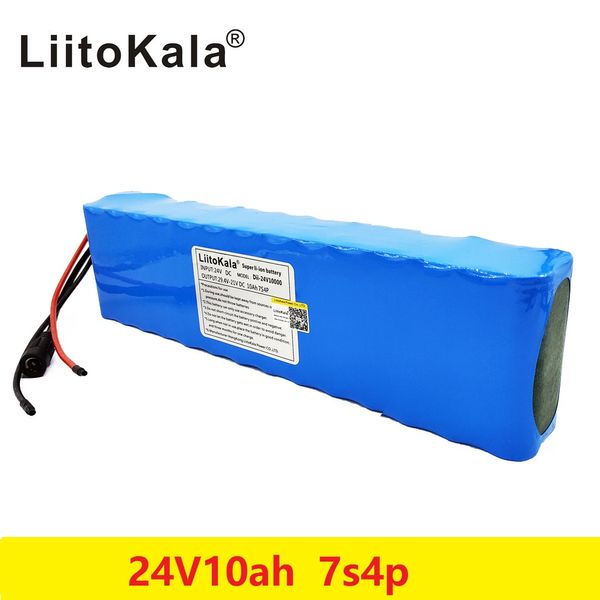 

liitokala dc 24v 10ah 18650 battery lithium battery 29.4v electric bicycle moped /electric/lithium ion battery pack