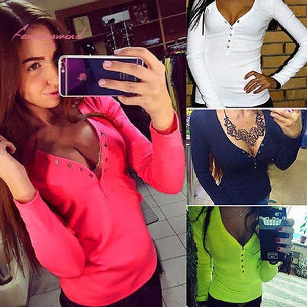 arrival summer 2016 fashion plus size v neck women t shirt punk long sleeve cropped tees women camisetas femininas, White
arrival summer 2016 fashion plus size v neck women t shirt punk long sleeve cropped tees women camisetas femininas, White