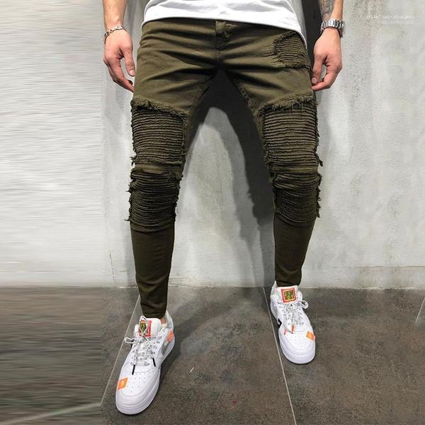autumn new pantalones pants trousers jeans mens army green draped jeans spring, Blue
autumn new pantalones pants trousers jeans mens army green draped jeans spring, Blue
