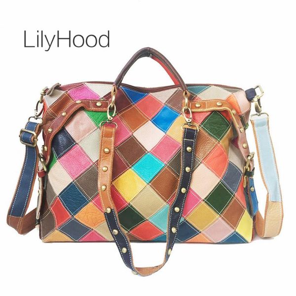 over large cow leather multi-color patchwork handbag big size weekend over night diaper genuine leather messenger bag for women
over large cow leather multi-color patchwork handbag big size weekend over night diaper genuine leather messenger bag for women