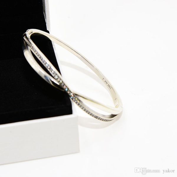 arrival cz diamond bangle bracelet set original box for pandora 925 sterling silver bracelets for women girls wedding gift jewelry, Black
arrival cz diamond bangle bracelet set original box for pandora 925 sterling silver bracelets for women girls wedding gift jewelry, Black