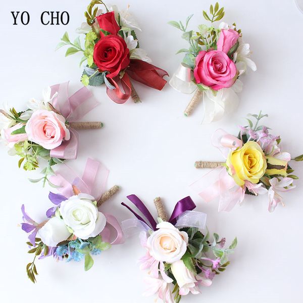yo cho boutonniere corsage wedding bracelet bride flower silk rose brooch women wedding groom buttonhole marriage accessories
yo cho boutonniere corsage wedding bracelet bride flower silk rose brooch women wedding groom buttonhole marriage accessories