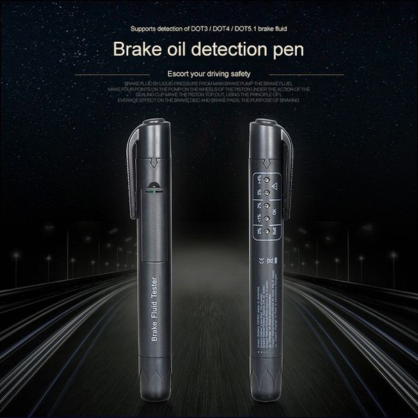 accurate oil quality check pen universal brake fluid tester automotive testing tool car brake liquid digital tester with 5 led
accurate oil quality check pen universal brake fluid tester automotive testing tool car brake liquid digital tester with 5 led