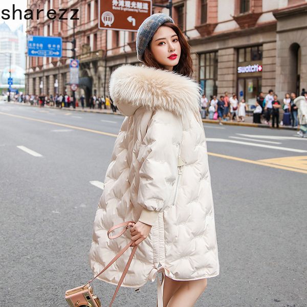 2019 new winter women big fur collar oversize down long coat female thick warm hooded white duck down jacket parka, Black
2019 new winter women big fur collar oversize down long coat female thick warm hooded white duck down jacket parka, Black