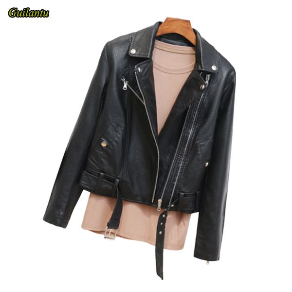 guilantu 2020 spring autumn ladies faux pu leather jacket women turn-down collar zipper motorcycle coat female punk streetwear, Black
guilantu 2020 spring autumn ladies faux pu leather jacket women turn-down collar zipper motorcycle coat female punk streetwear, Black
