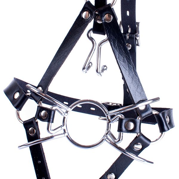 black s&m ring harness spider shape metal with restraint bondage head full gag fetish slave hook mouth nose gag tools whrus
black s&m ring harness spider shape metal with restraint bondage head full gag fetish slave hook mouth nose gag tools whrus