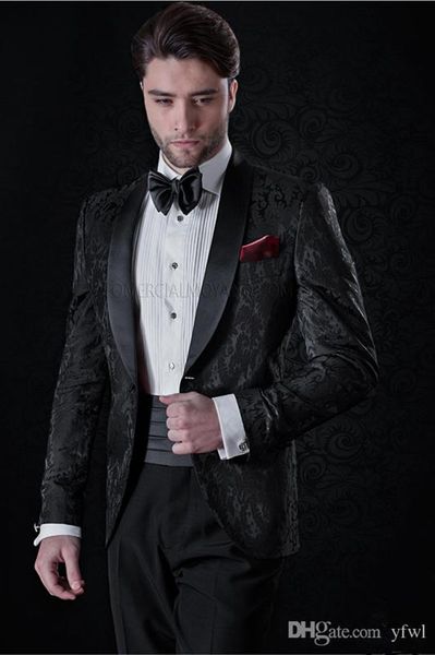 fashionable jacquard tuxedos groom wedding men suits mens wedding suits tuxedo costumes de smoking pour hommes men(jacket+pants+tie) 107, Black;gray
fashionable jacquard tuxedos groom wedding men suits mens wedding suits tuxedo costumes de smoking pour hommes men(jacket+pants+tie) 107, Black;gray