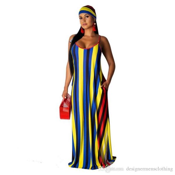 womens designer maxi dresses backless sleeveless womens casual dresses female clothing colorful stripe printed, Black;gray
womens designer maxi dresses backless sleeveless womens casual dresses female clothing colorful stripe printed, Black;gray