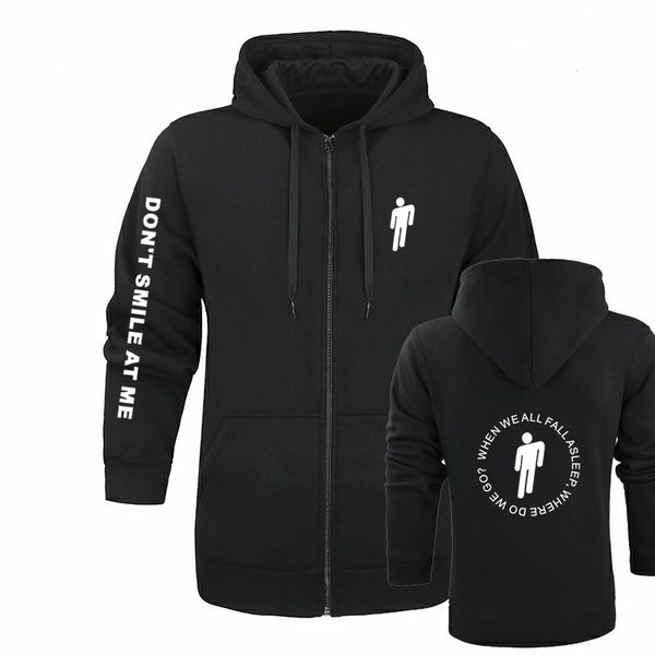 американский певец печатный zip hoodie billie eilish hoodie мужчины и женщины harajuku хип-хоп хлопок billie eilish кардиган толстовка, Black
американский певец печатный zip hoodie billie eilish hoodie мужчины и женщины harajuku хип-хоп хлопок billie eilish кардиган толстовка, Black