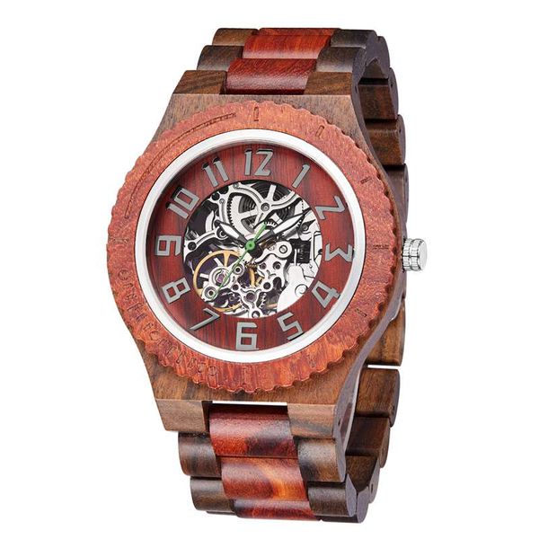 brand automatic mechanical watches sandalwood wooden watch skeleton transparent casual fashion male wristwatch, Slivery;brown
brand automatic mechanical watches sandalwood wooden watch skeleton transparent casual fashion male wristwatch, Slivery;brown