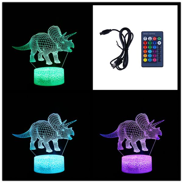 led tricera dinosaur night light creative 3d illuminated lamp optical desk night light 7 color changing usb aa battery lamp
led tricera dinosaur night light creative 3d illuminated lamp optical desk night light 7 color changing usb aa battery lamp