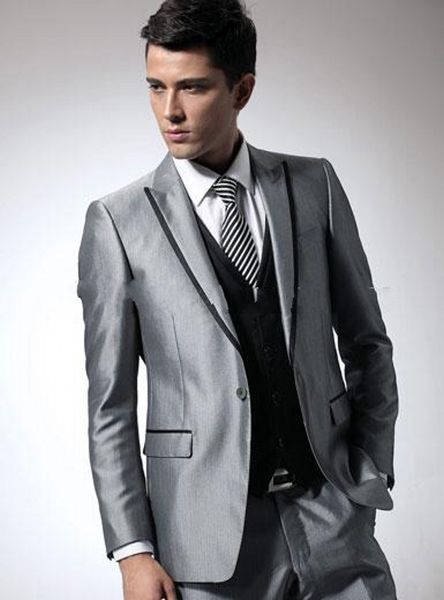 brand new shinny grey groom tuxedos peak lapel mens wedding tuxedos man jacket blazer popular 3piece suit(jacket+pants+vest+tie) 186, Black;gray
brand new shinny grey groom tuxedos peak lapel mens wedding tuxedos man jacket blazer popular 3piece suit(jacket+pants+vest+tie) 186, Black;gray